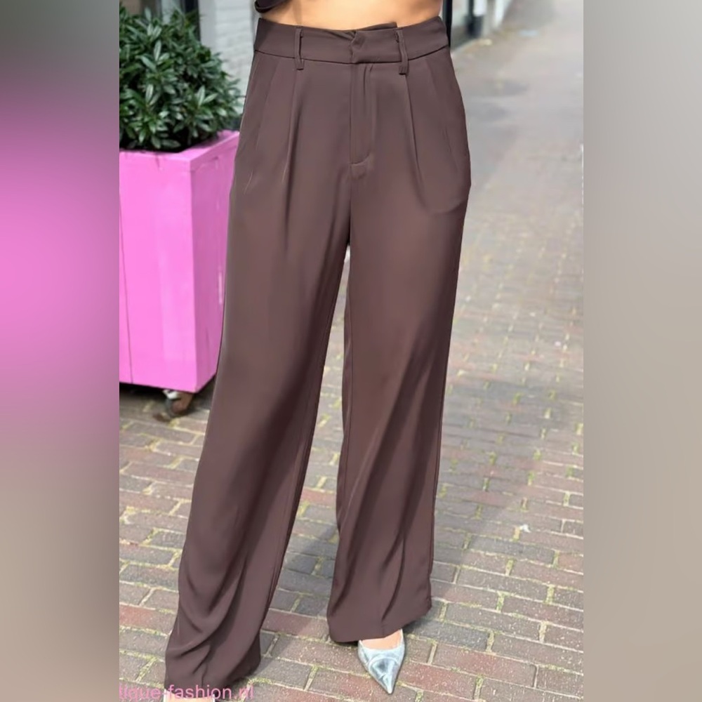 Parisian Brown Women's Trousers Pants, NWT